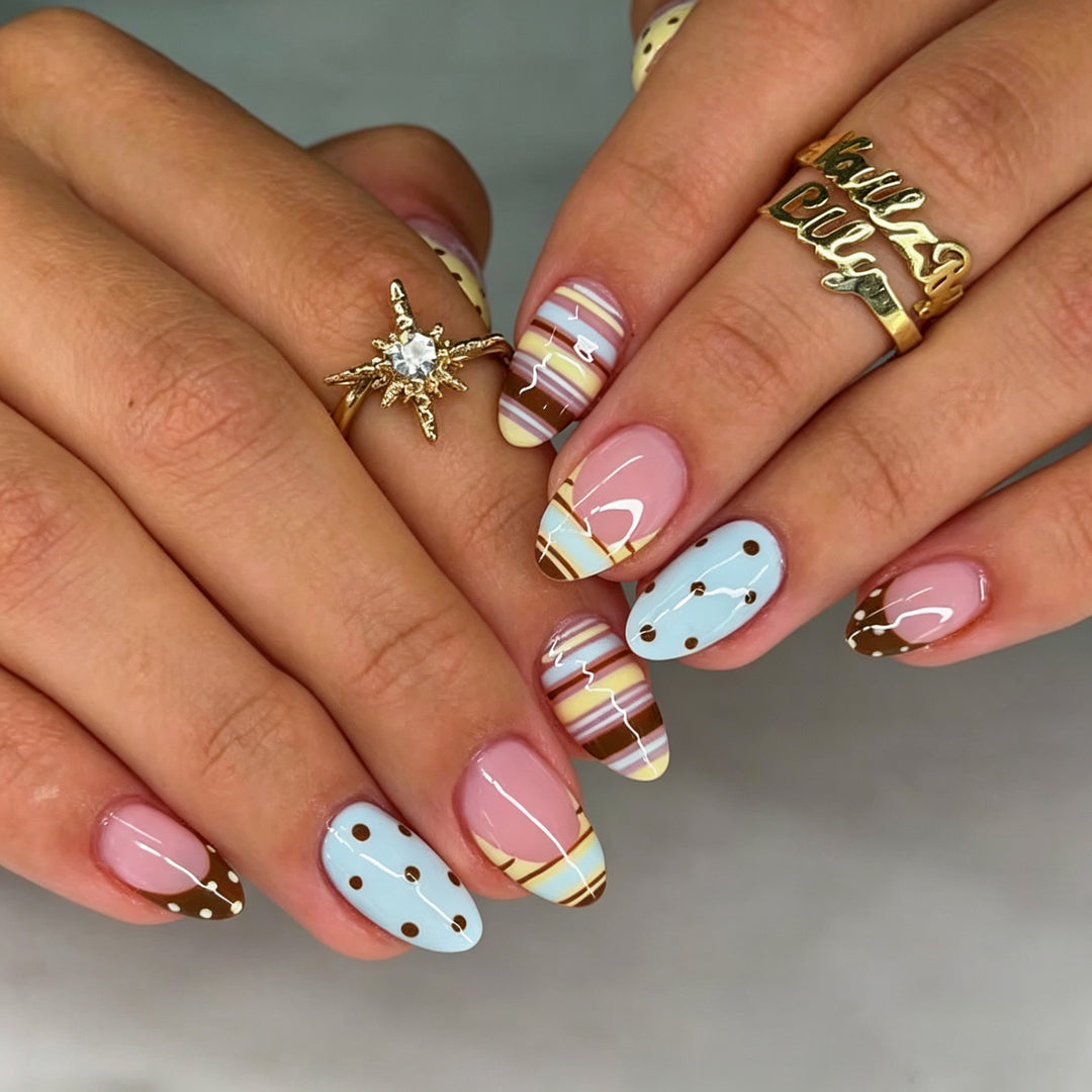 Decorative Pattern Press-On Nails