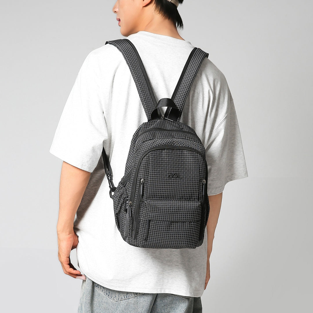 Textured Multi-Pocket Backpack Kalsten