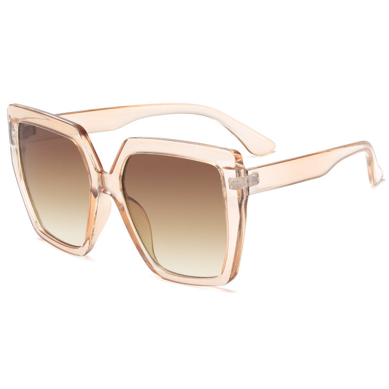 Women’s fashionable transparent sunglasses with square lenses Kalsten