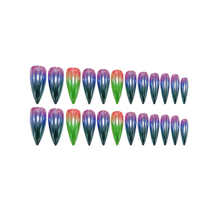 Glossy Spitzen Artificial Nails Kalsten