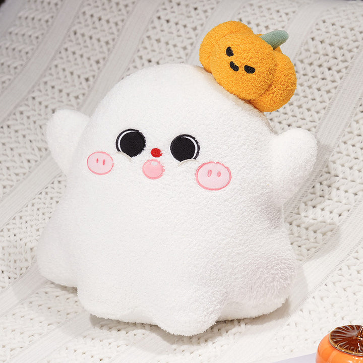 Plush cat cuddle pillow with large glitter eyes