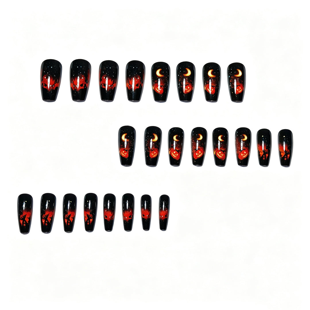 Halloween-Themed Glow-in-the-Dark Nail Art Kalsten