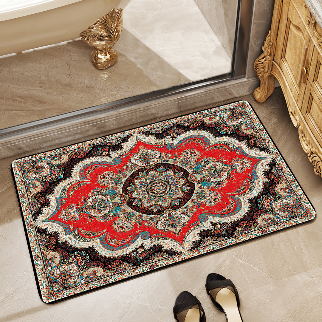 Elegant Vintage-Inspired Bath Mat Kalsten