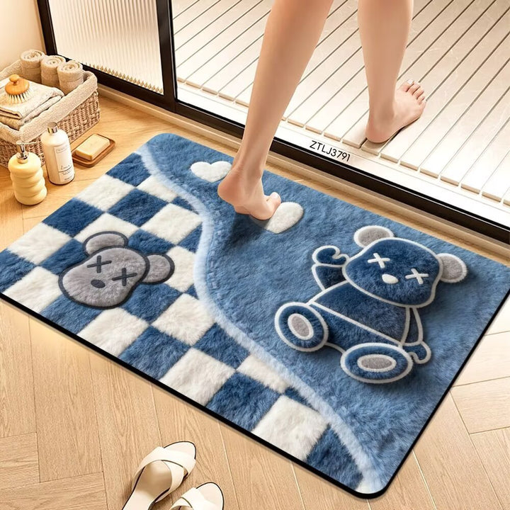 Plush Cartoon Themed Bath Mat Kalsten