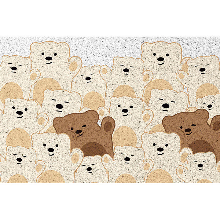 Cartoon-Themed Plush Bath Mat