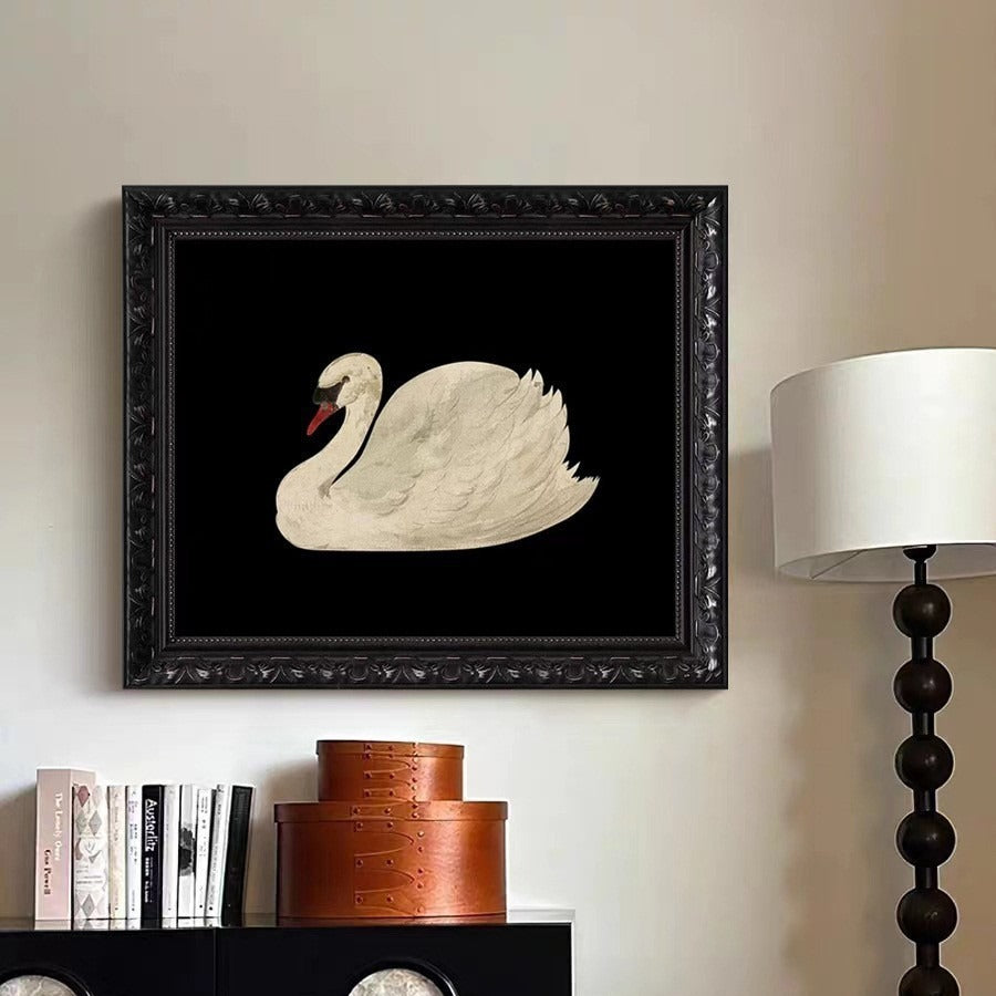 Divided Artistic Swan Wall Decor