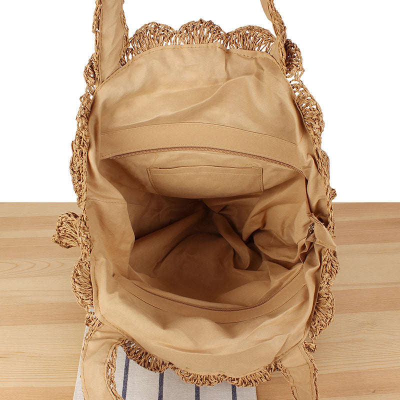 Handwoven bast bag Kalsten