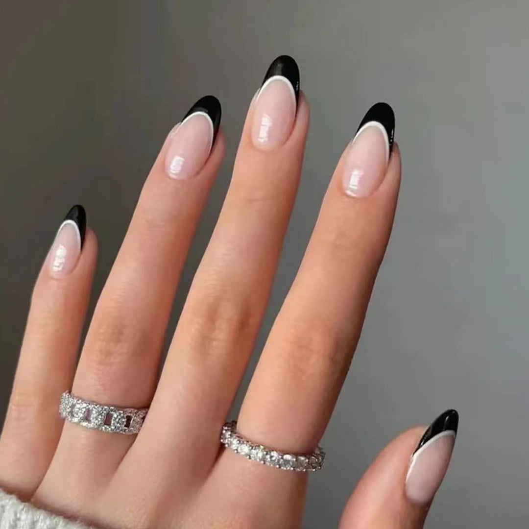 Elegant French Tip Nail Extensions Kalsten