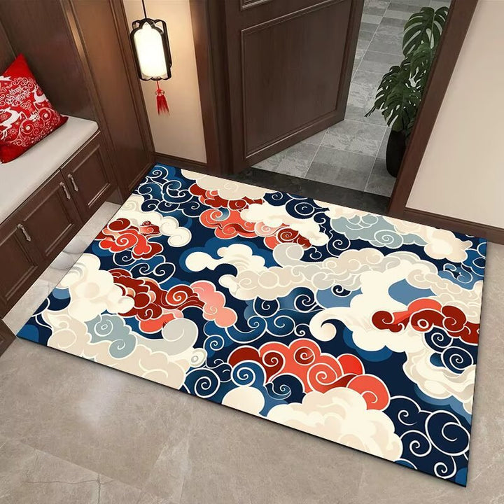 Elegant Cloud Motif Area Mat Kalsten