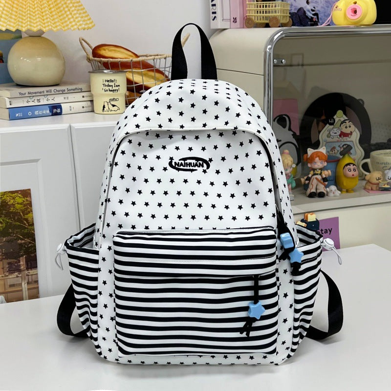 Stylish Star-Patterned Casual Backpack Kalsten