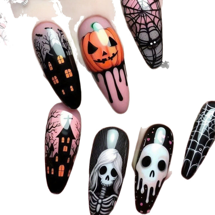 Halloween Themed Spooky Nail Art Kalsten