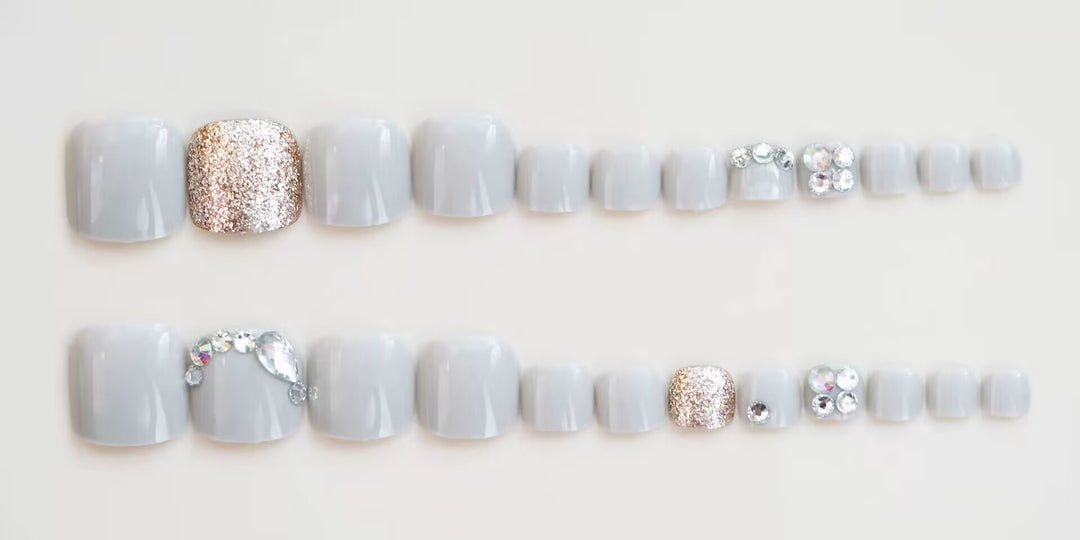 Premium Glittering Toe Nail Art Kalsten