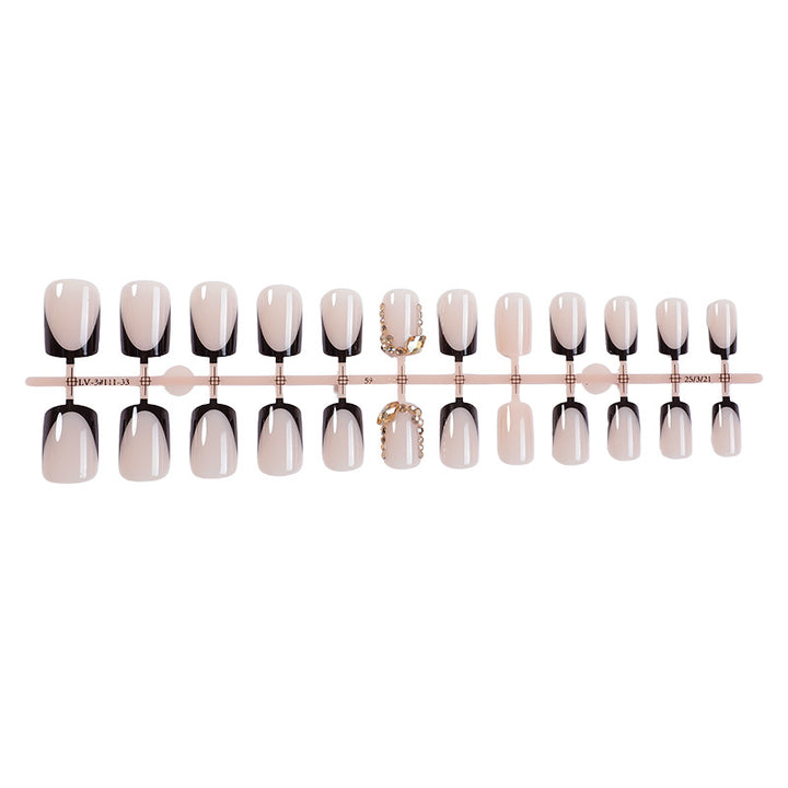 Premium Ombre Press-On Nail Set with Decorative Accents Kalsten