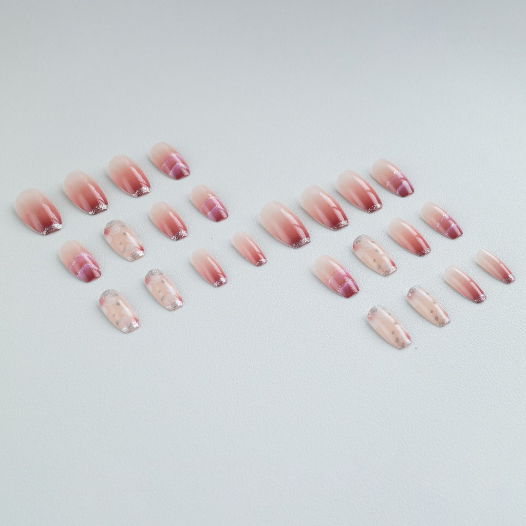 Floral Ombre Nail Art