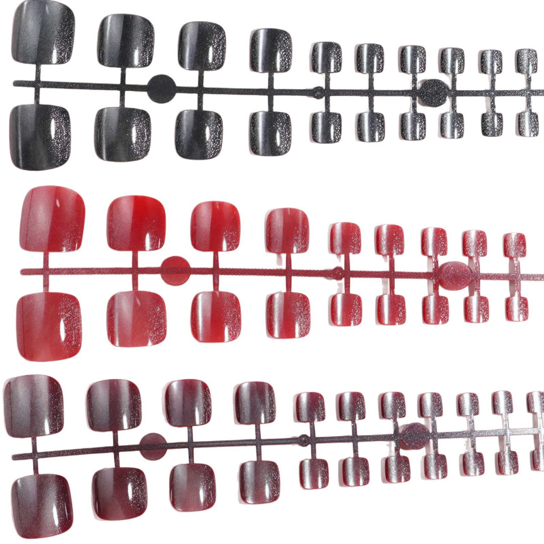 Premium Glittery Press-On Toe Nails Kalsten
