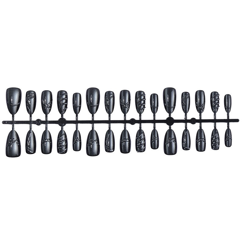 Artificial nail set with elegant and shimmering design Kalsten