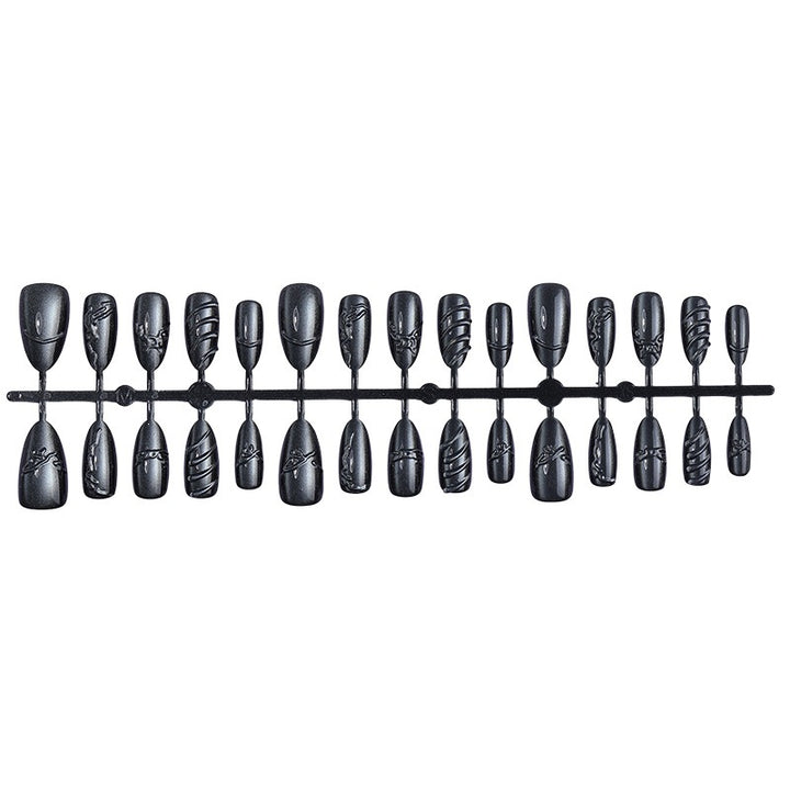 Artificial nail set with elegant and shimmering design Kalsten