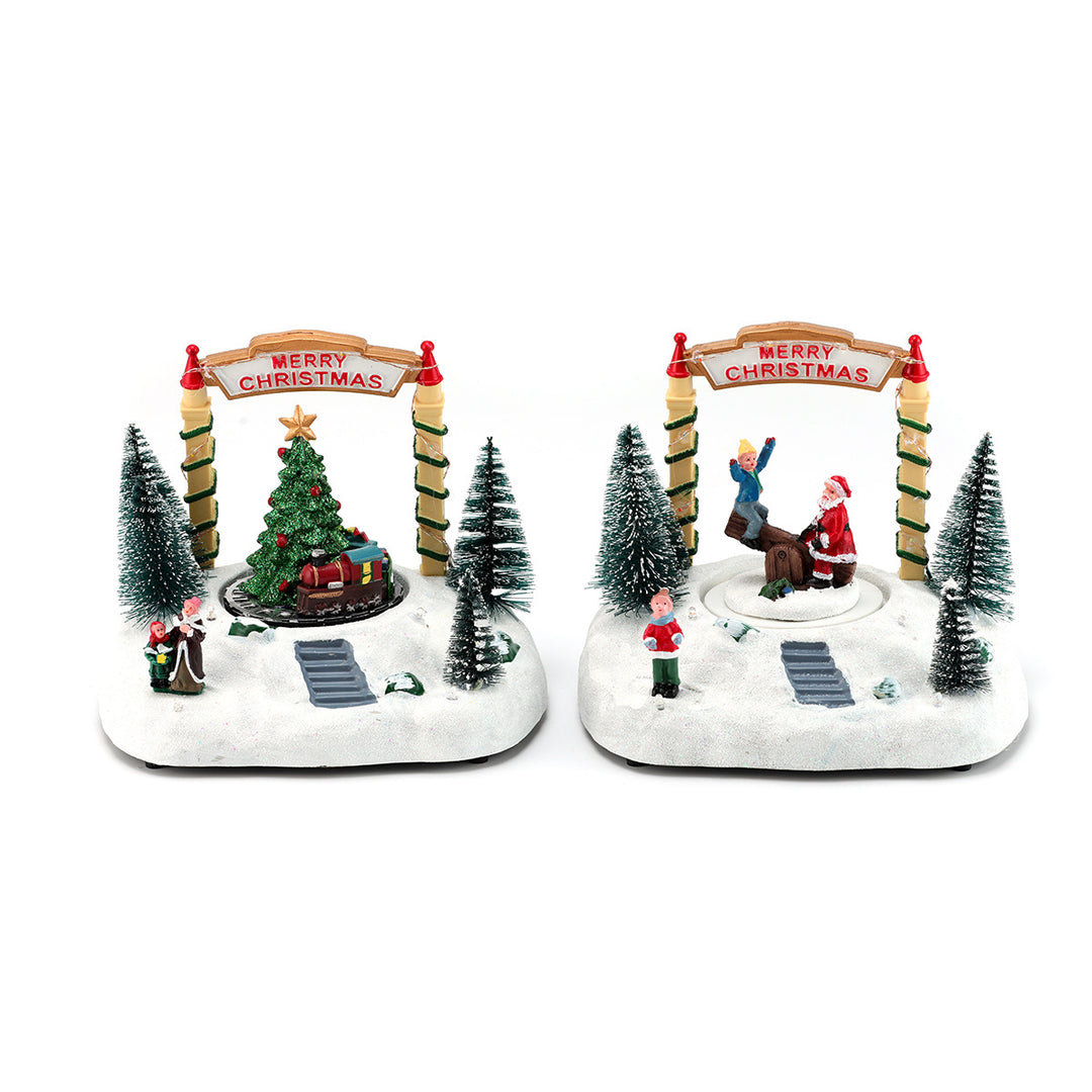 LED Light-Up Christmas Village Figurine Kalsten
