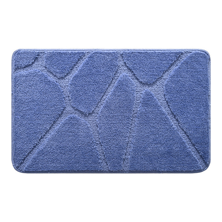 Plush Contemporary Geometric Bath Mat Kalsten