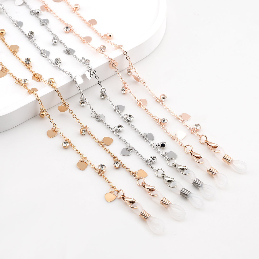 Decorative Heart-Shaped Eyewear Chain Kalsten