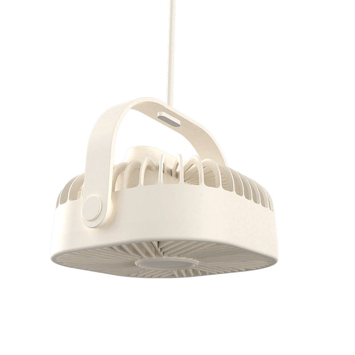 Unisex ceiling-mounted circular industrial fan with swivel carrying handle Kalsten