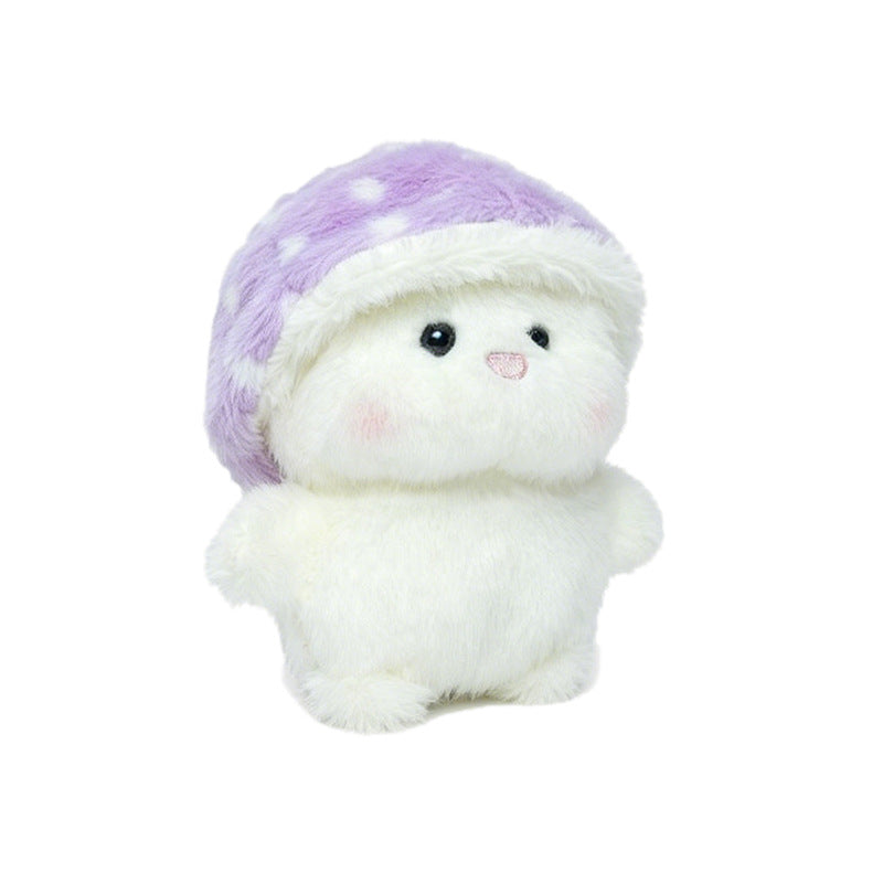 Plush Mushroom Buddy Collectible with Removable Faux-Fur Cap and Ultra-Soft Body Kalsten