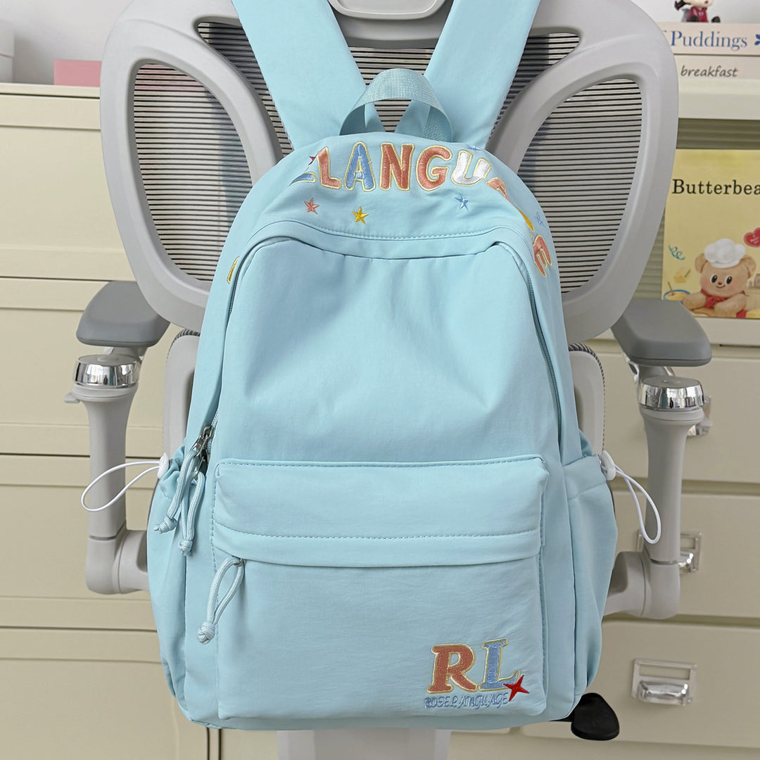 Stylish Embroidered Graphic Backpack Kalsten
