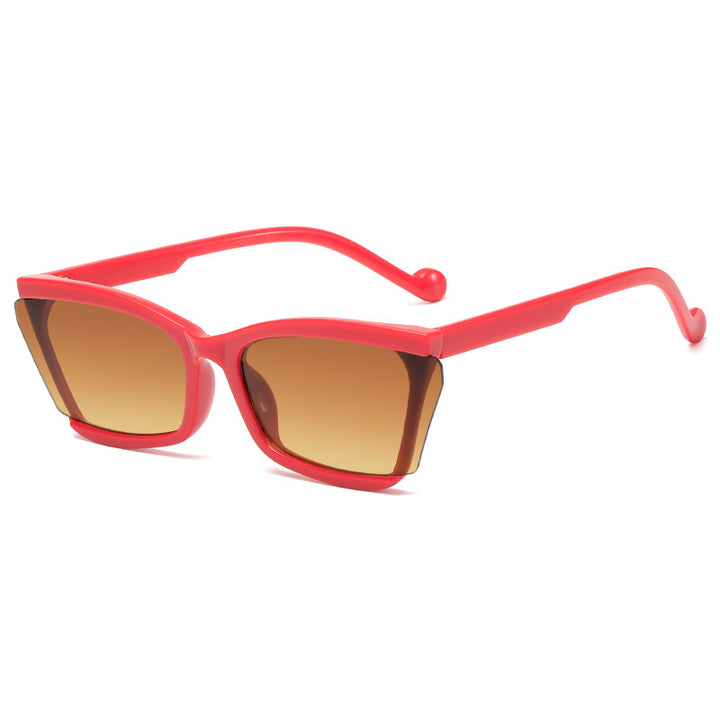 Women's fashionable sunglasses with unique rectangular design and UV protection Kalsten