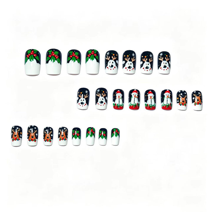 Festive 3D Holiday Character Nail Art Kalsten