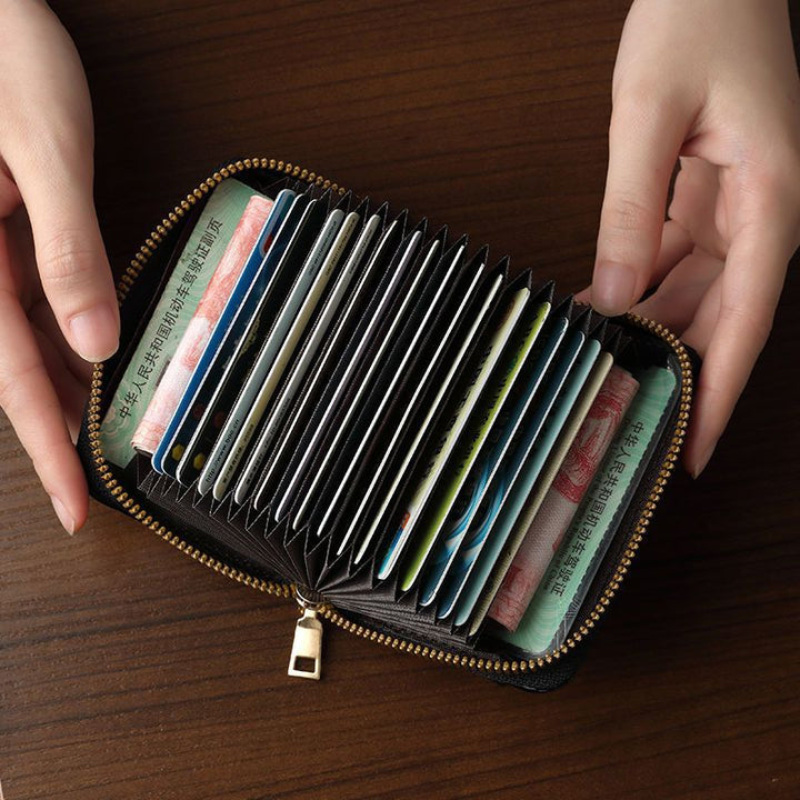 Quilted Zip Around Card Holder