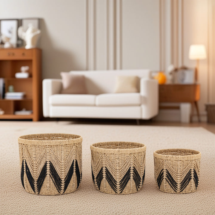 Decorative Woven Storage Bin Kalsten