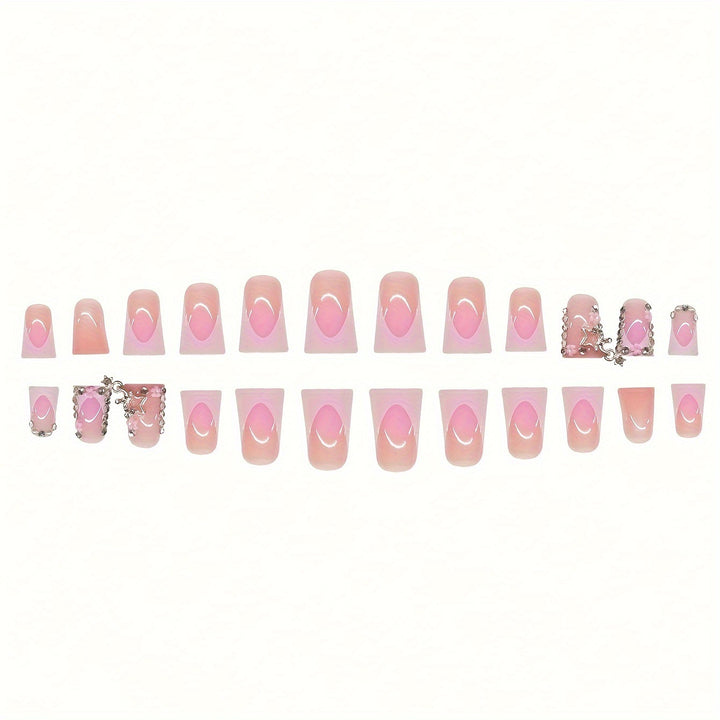 Decorative Rhinestone-Embellished Nail Art Extensions Kalsten