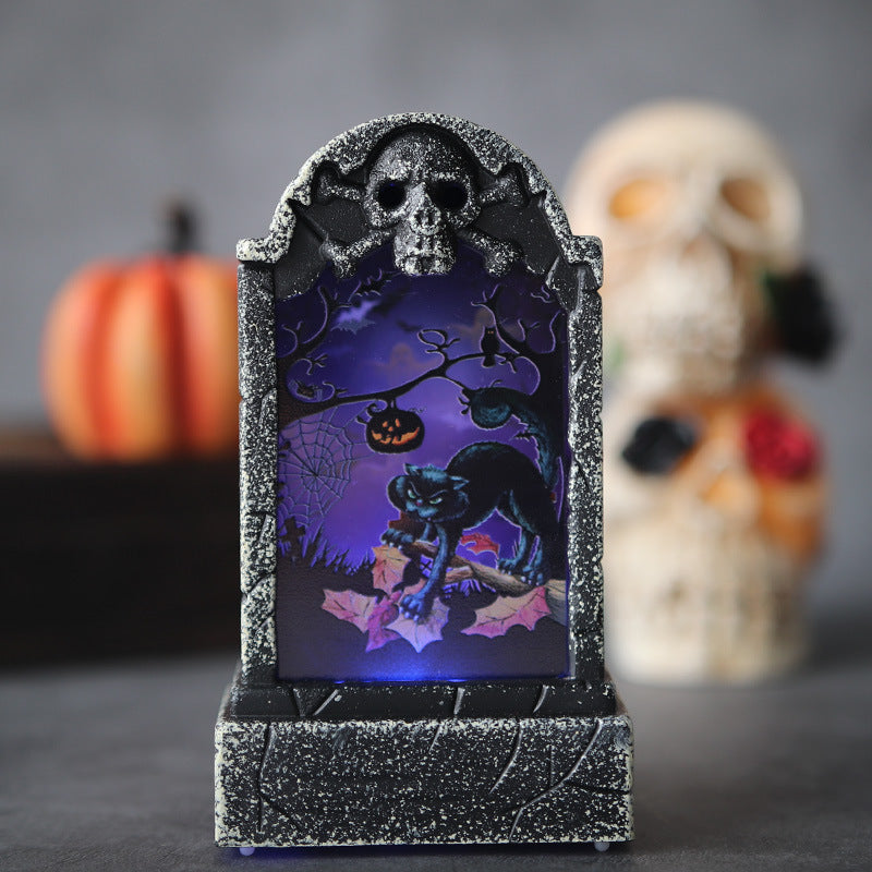 Decorative LED Haunted Graveyard Lantern Kalsten