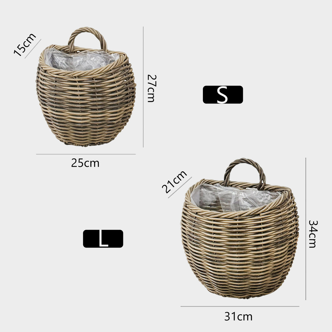 Decorative storage basket with handle Kalsten