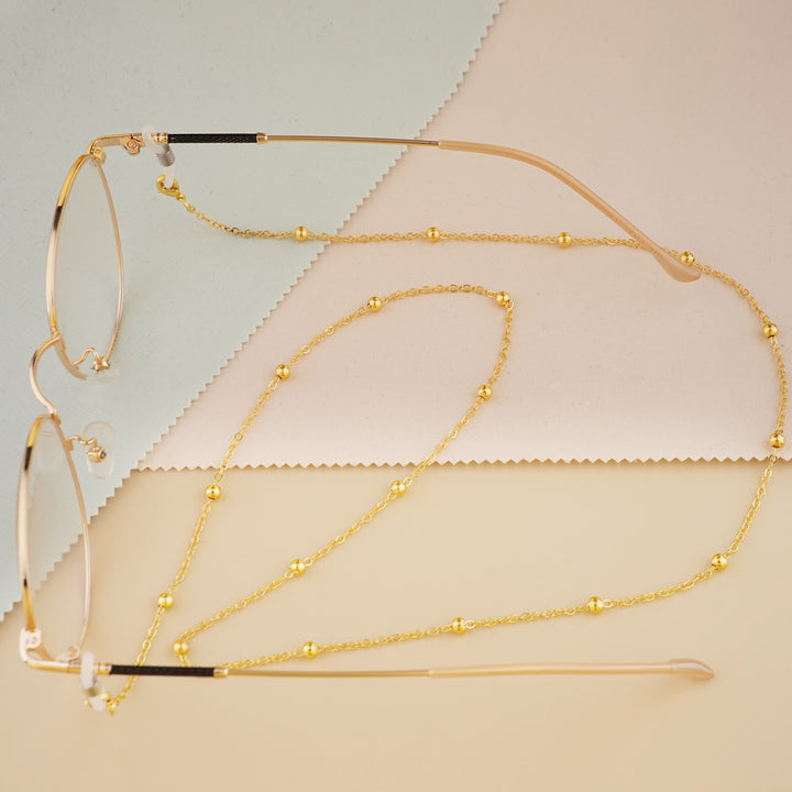 Silver Bead Decorative Eyewear Holder Chain Kalsten