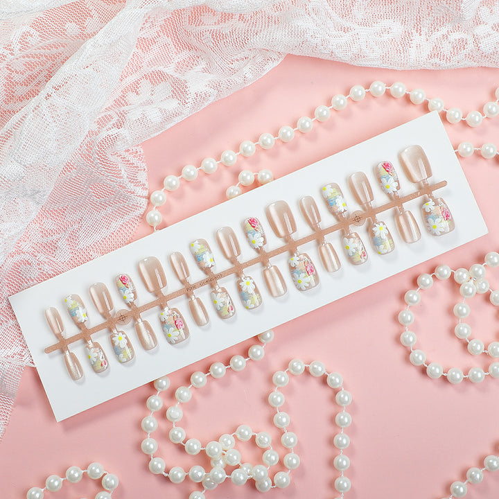 Decorative Floral Art Press-On Nail Set 1790738647