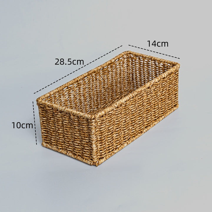 Rectangular Woven Storage Basket Kalsten