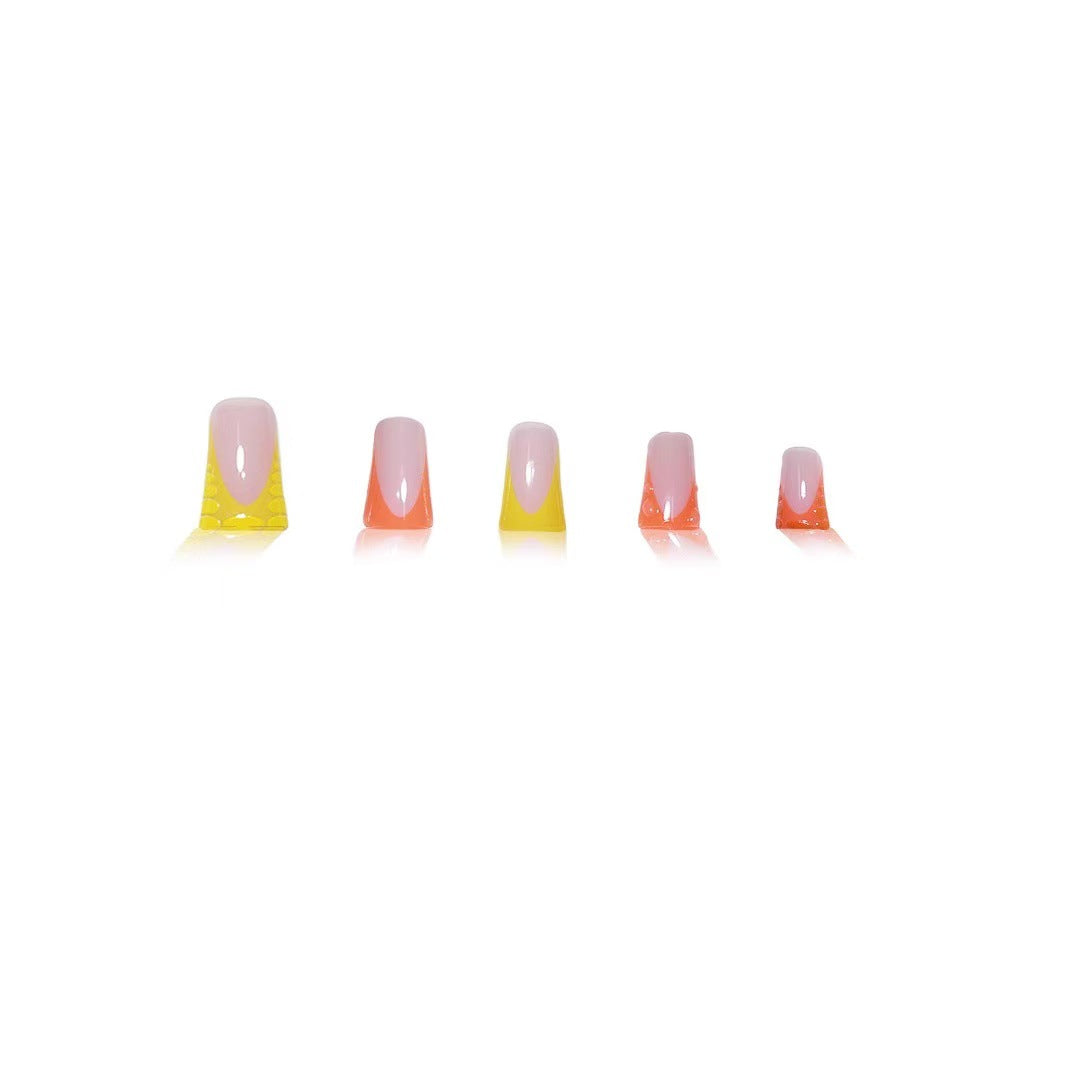 Creative Cherry-Themed Press-On Nail Art Kalsten