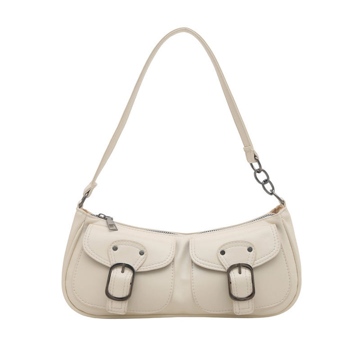 Stylish Dual Pocket Shoulder Bag Kalsten
