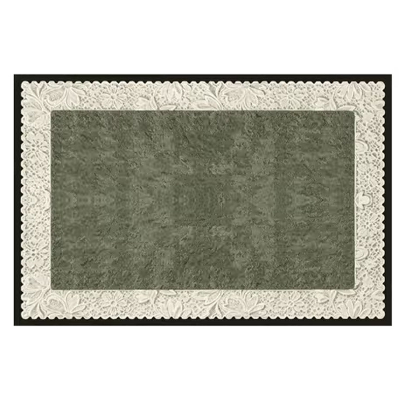 Lace-Edged Decorative Floor Mat Kalsten