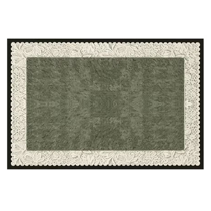 Lace-Edged Decorative Floor Mat Kalsten