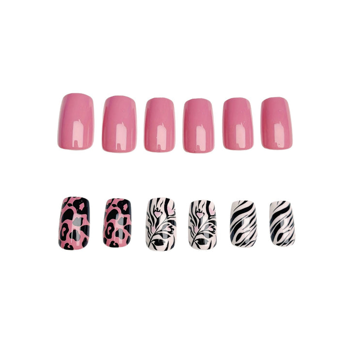 Fashionable animal motif artificial nails Kalsten