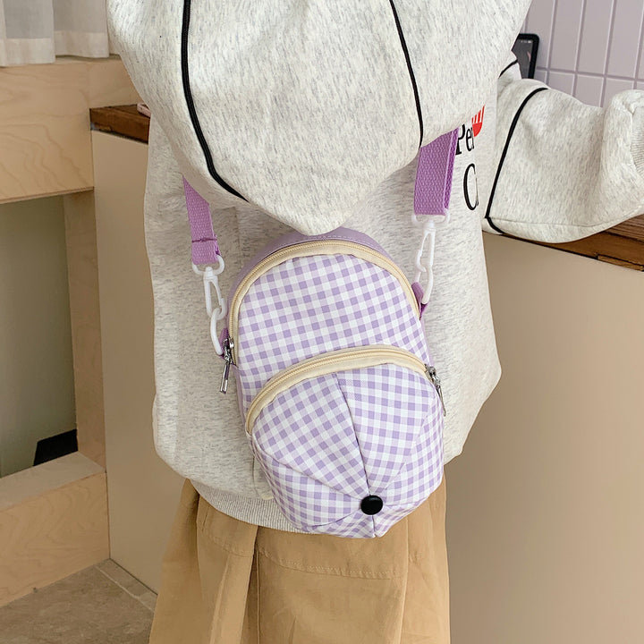 Stylish Gingham Crossbody Bag