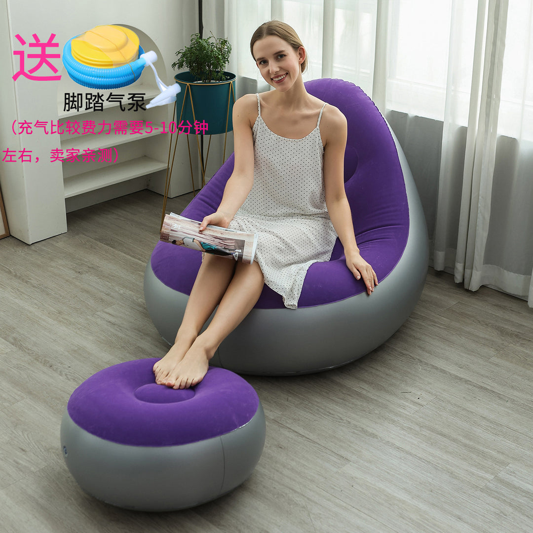 Women Inflatable Comfort Sofa with Ergonomic Backrest Kalsten