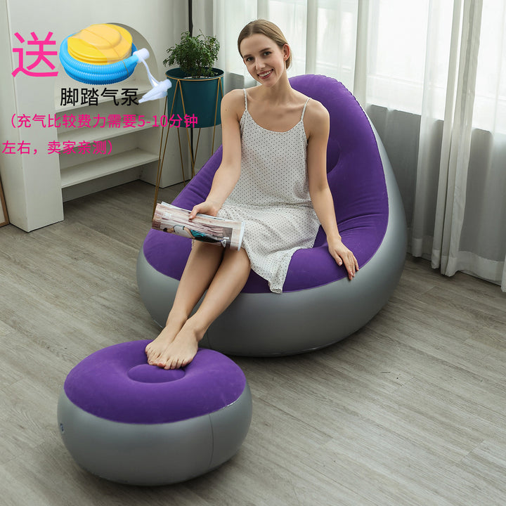 Women Inflatable Comfort Sofa with Ergonomic Backrest Kalsten
