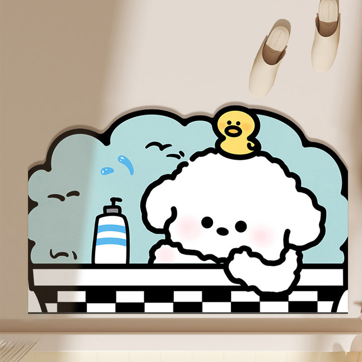 Playful Dog-Themed Mat