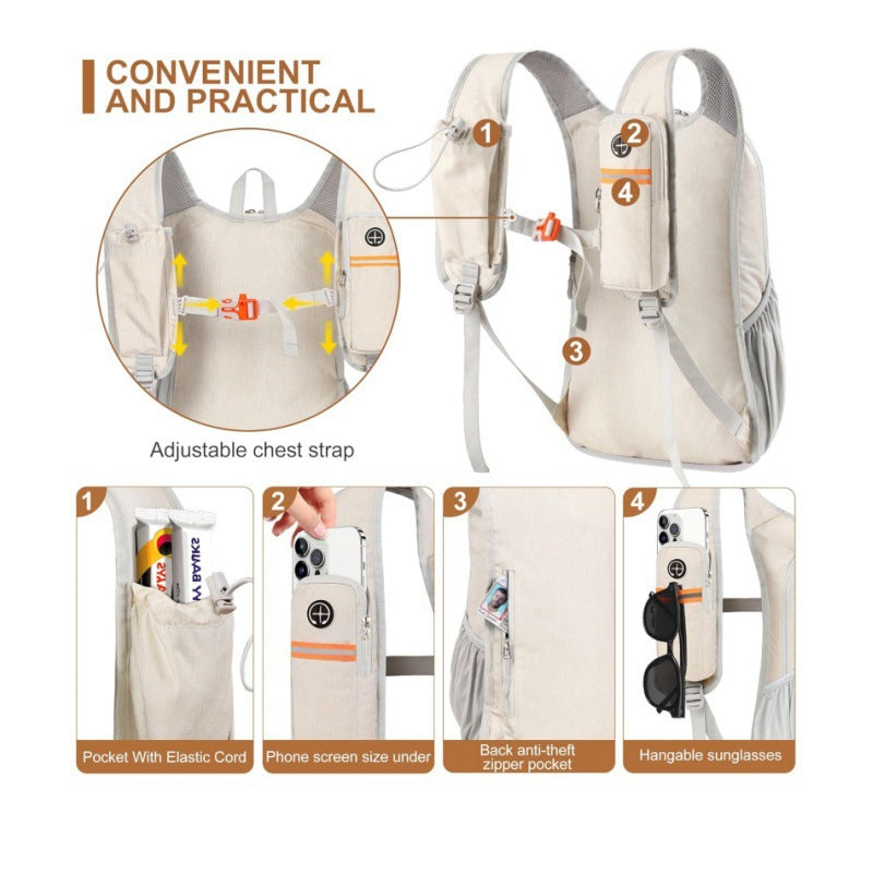 Ergonomic sling backpack with practical compartments and phone holder Kalsten