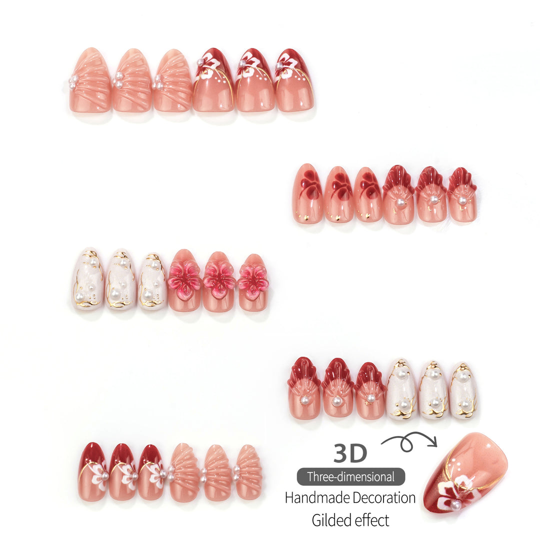 Manual Artistic Press-On Nails