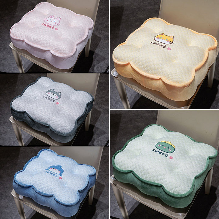 Plush comfort seat cushion with cute animal motif Kalsten