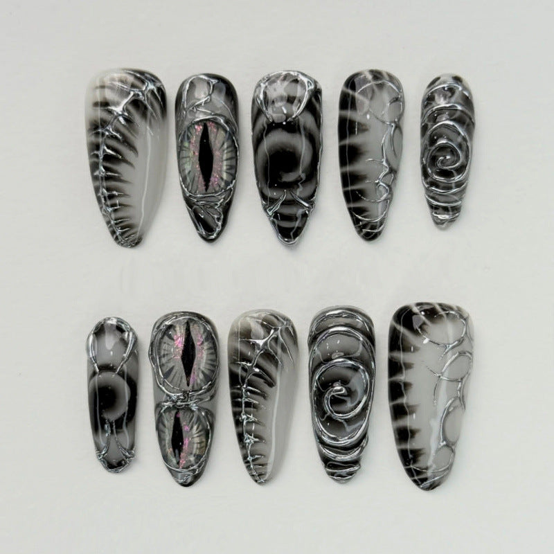 Artistic Gothic Press-On Nail Set
